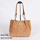 brown corduroy tote bag